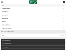 Tablet Screenshot of gaffneyfabrics.com